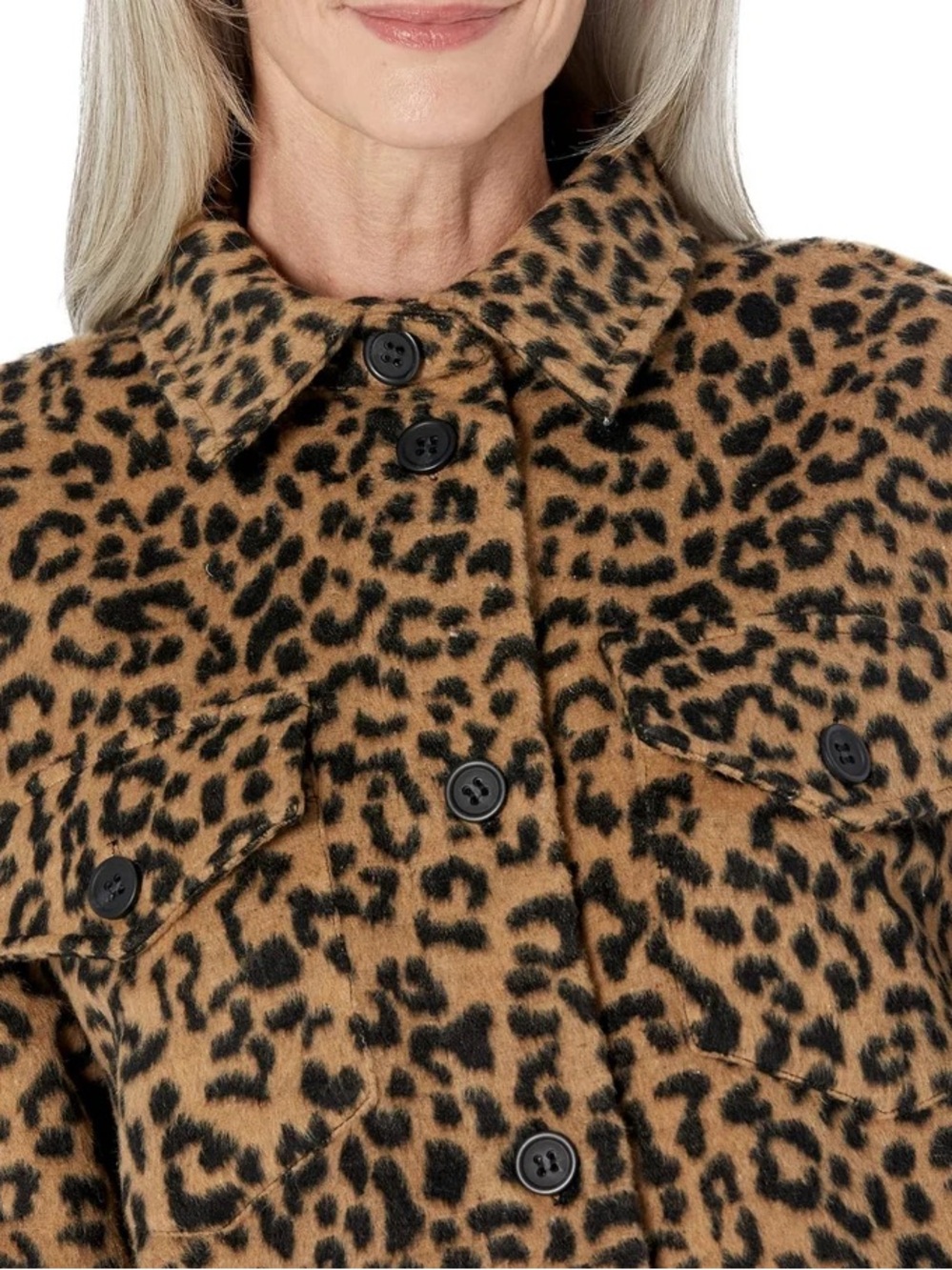 Vince Camuto Leopard Print Shacket NWT Size Small